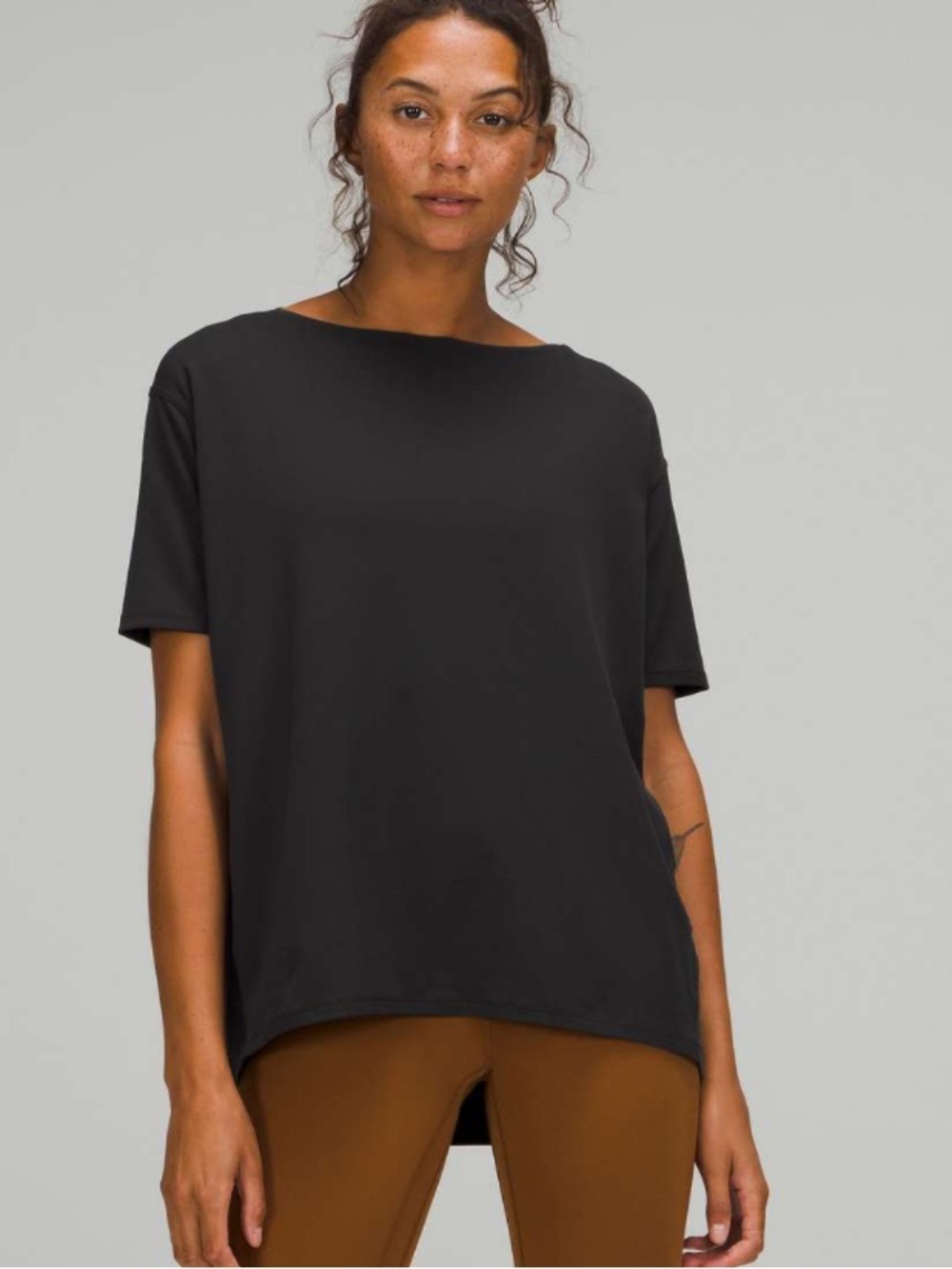 Lululemon Back in Action Short Sleeve Shirt *Nulu Black 6
